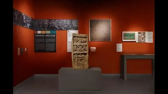 A 10th- century hero stone from the MAP collection. (Museum of Art & Photography)