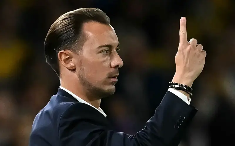 Matthias Jaissle has called for his players to get the ball forward quickly, utilising long balls up the pitch - Getty Images/Paul Ellis