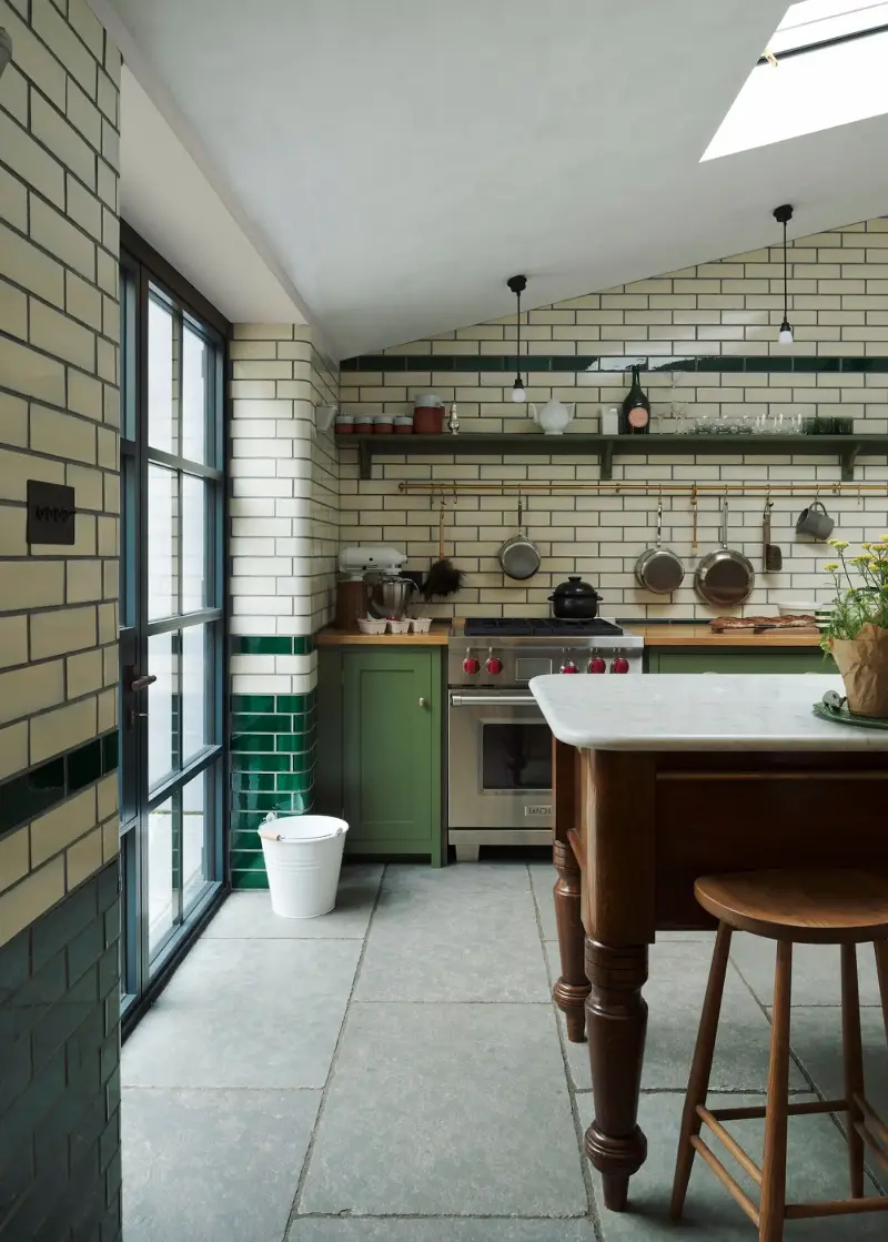 Think old-school subway station, only with better lighting and considerably nicer cabinetry. (Image credit: deVOL)