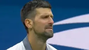 Novak Djokovic breaks down in tears as 20-year Grand Slam streak ends at US Open