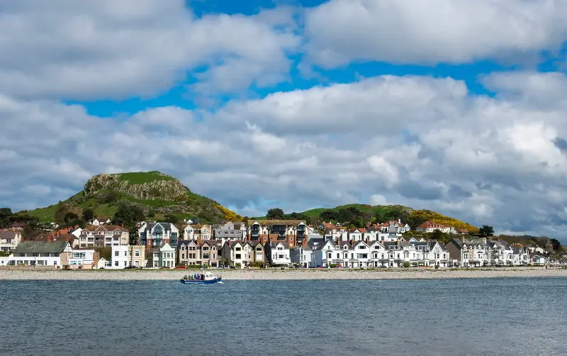The village of Deganwy near Conwy on the riviera-like coast of North Wales - RA Kearton