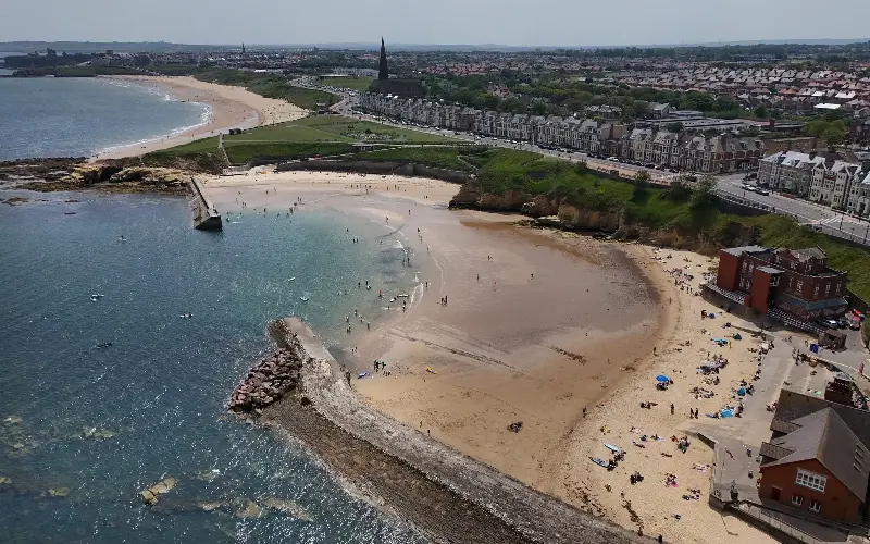Cullercoats Beach is a sheltered beach with golden sands - Owen Humphreys/PA Archive