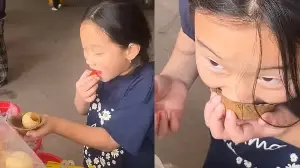 Girl's unique way of eating golgappa goes viral, internet says 'New technique unlocked'