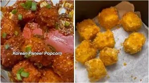Craving a crispy snack? Try this recipe for high-protein spicy Korean paneer popcorn made in an air-fryer