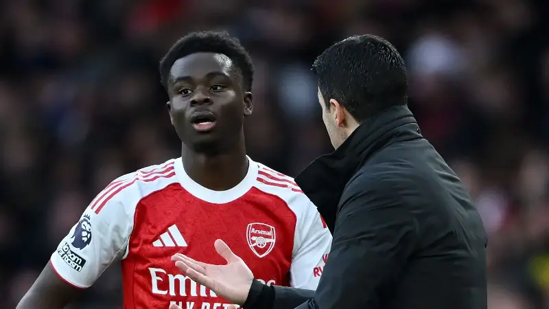 Arteta has previously spoken about Saka's contract