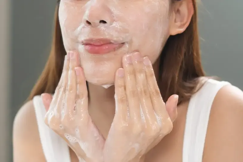 Start by cleaning your face.