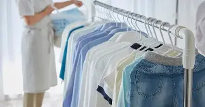 Astronauts manage clothing in space