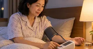 Is it more dangerous for blood pressure to rise at night than during the day?